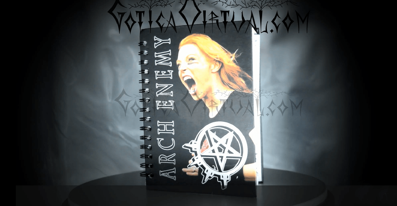 cuaderno arch enemy melodic death bandas rock metal angela gossow